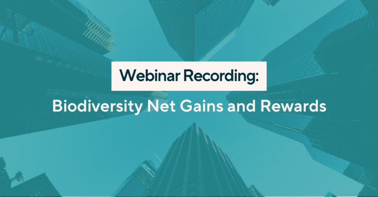 Webinar Recording Thumbnail - Biodiversity Net Gains and Rewards