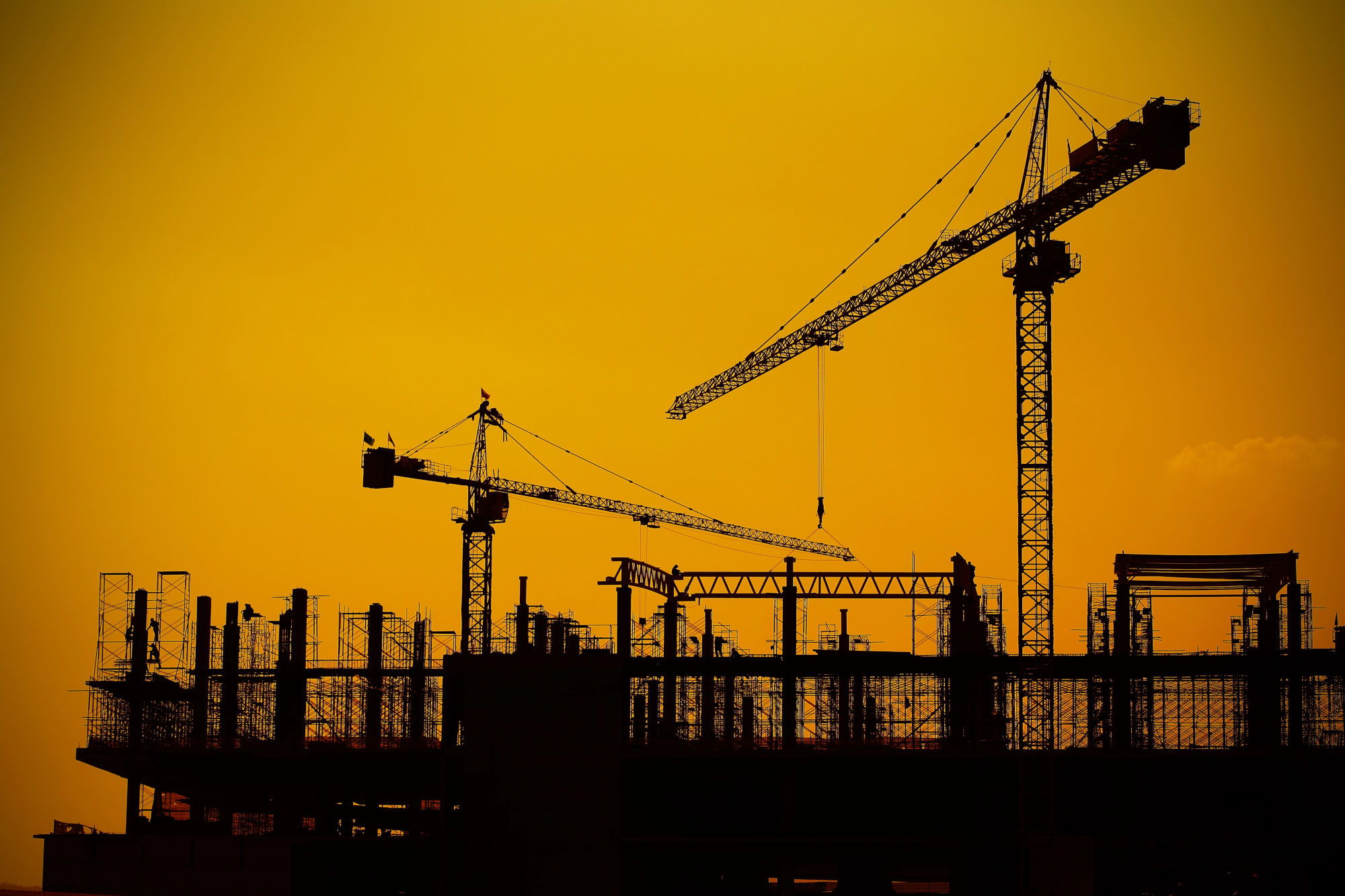 Construction Site at Dawn