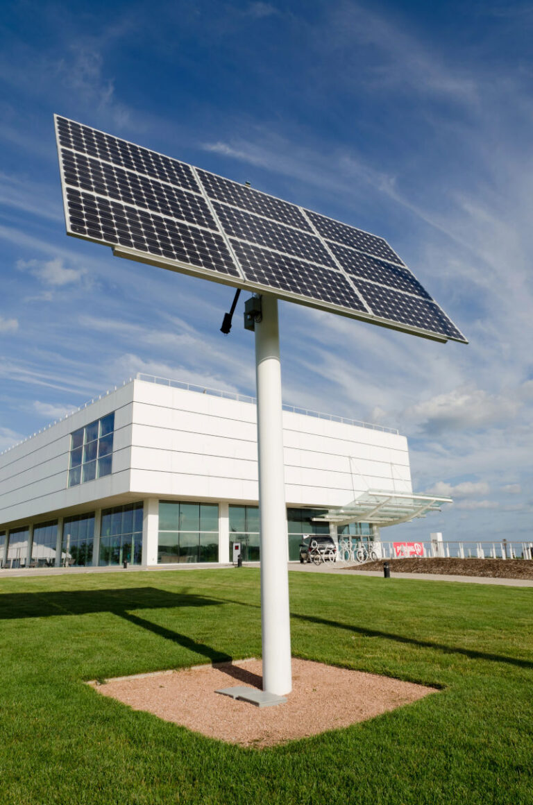 Solar Panel Outside Office