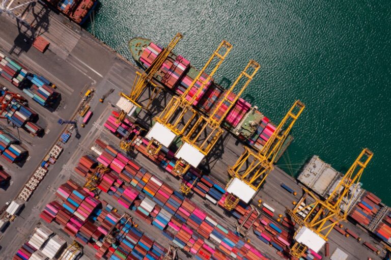 Aerial View of a Dock